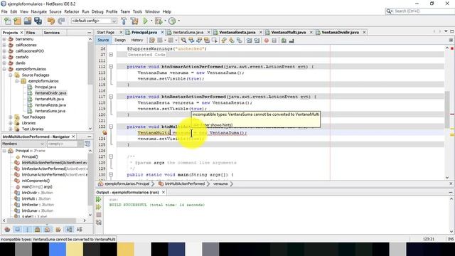 30 - Llamado de formularios (JFrameForm) desde un formulario o ventana principal en Java, NetBeans смотреть онлайн