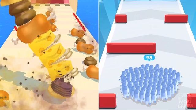 Sandwich Runner vs Count Master - All Levels Gameplay Walkthrough Android & IOS - NEW APK! смотреть онлайн