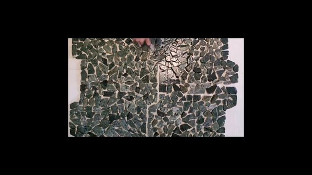 Каменная мозаика на сетке. смотреть онлайн