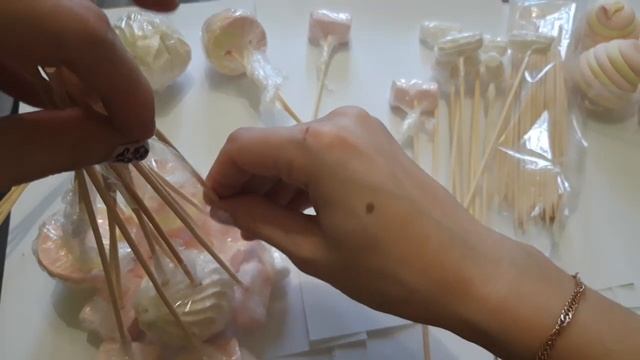 Букет из маршмеллоу. Букет из зефира. смотреть онлайн