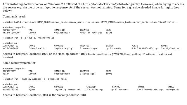docker-toolbox cannot access nginx server смотреть онлайн