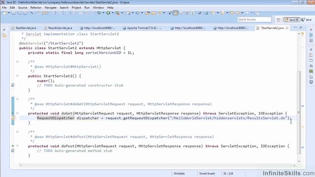 Java EE 7 Tutorial | Request Dispatcher смотреть онлайн