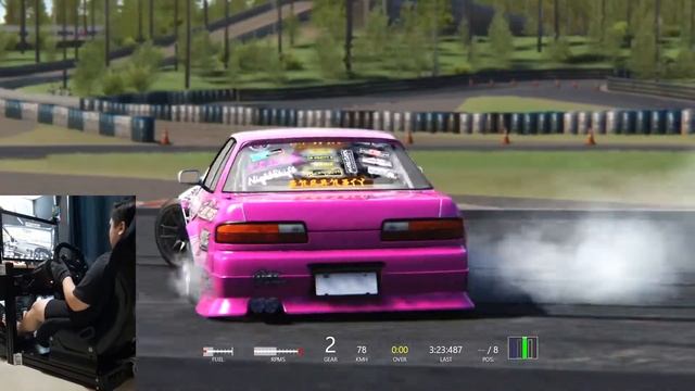 Assetto Corsa - 550BHP 2JZ Nissan Silvia S13 at Tykkimäki Kouvola Circuit Tarmac смотреть онлайн