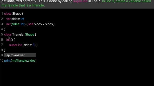 Learn Swift: Create init for subclass using super.init (Chapter 14 Lesson 7) смотреть онлайн