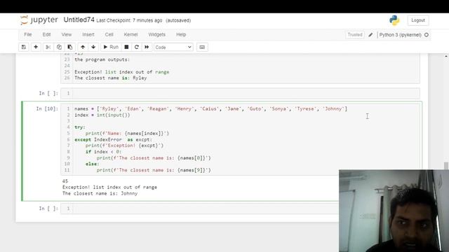 Exception Handeling with list. смотреть онлайн