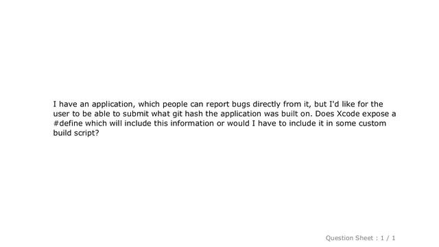 iOS : How can I include the git commit hash in Xcode? смотреть онлайн