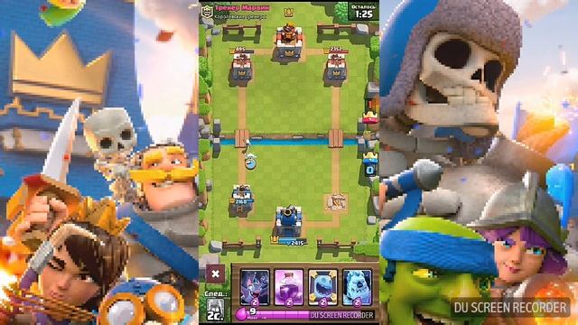 Играю против тренера дешовой колодой,и делаю максимальное количество ледяных големов! смотреть онлайн