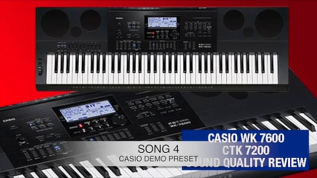 U.S.A. Casio WK 7600/CTK 7200 REVIEW (part1) sound quality смотреть онлайн