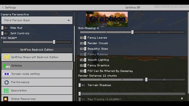 OptiFine BR V6 Ultra Fix lag MCPE 1.17+, FPS boost, Có Áo Choàng ... смотреть онлайн