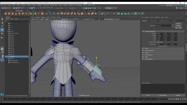 Low Poly Ranger/Thief Character Model | Autodesk Maya 2019 for Beginners | TheNiceOne 3D смотреть онлайн