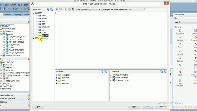 ODI 12c Tutorial 17 Mapping Components FILTER and EXPRESSION Transformations смотреть онлайн