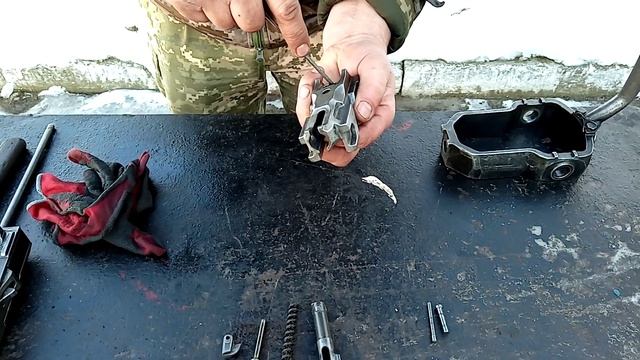 разборка затвора ЗУ 23-2 автомата 2А14 смотреть онлайн