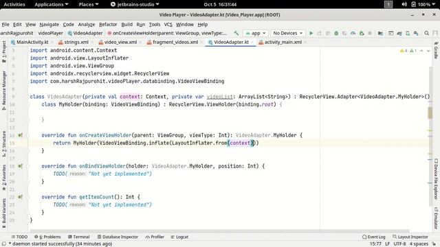 13.Custom RecyclerView & Adapter | Video Player App | Android Studio Kotlin смотреть онлайн