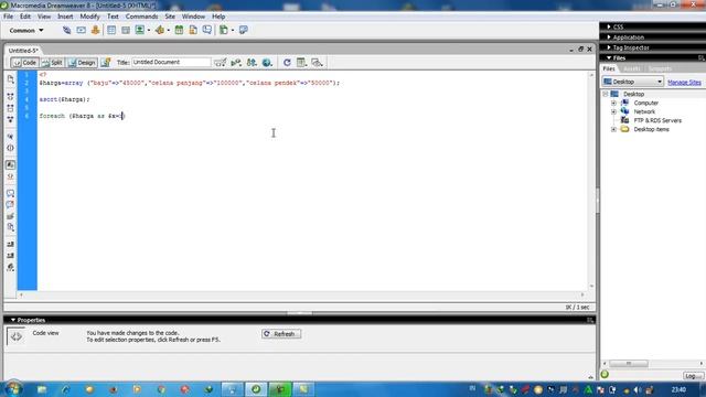 tutorial php tipe data sort array смотреть онлайн