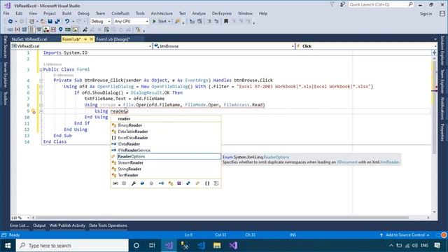 VB.NET Tutorial - Open and Read Excel files/ Import Excel file to DataGridView | FoxLearn смотреть онлайн