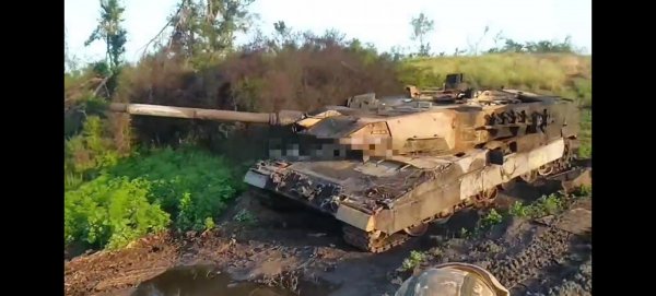 Подбитый леопард 2/ leopard 2A6