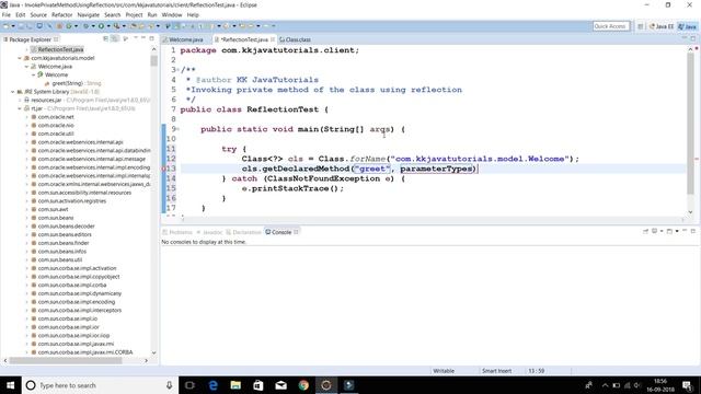 Invoking private method of the class from another class using reflection in java смотреть онлайн
