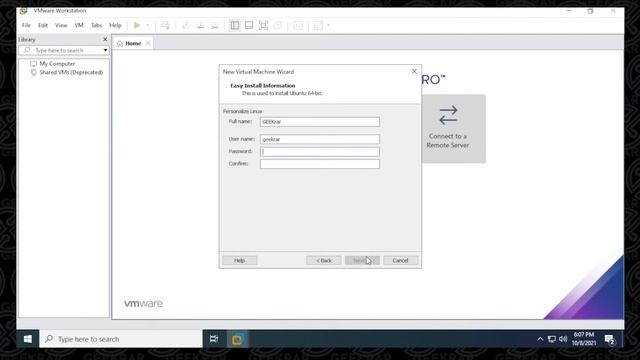 How to Install Ubuntu on VMWare | VMware Workstation 16 Pro Ubuntu 20.04 смотреть онлайн