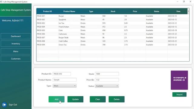JavaFX Project - Cafe Shop Management System with Source Code смотреть онлайн