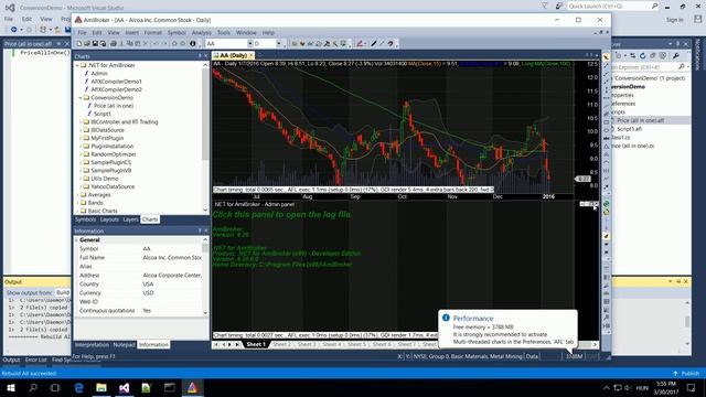 Creating .NET for AmiBroker plugins with AflXCompiler (AFL2DLL conversion) смотреть онлайн