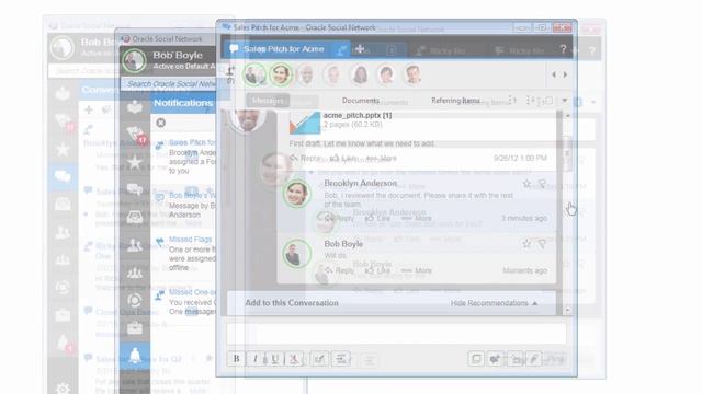 Working with the Oracle Social Network Desktop Client смотреть онлайн