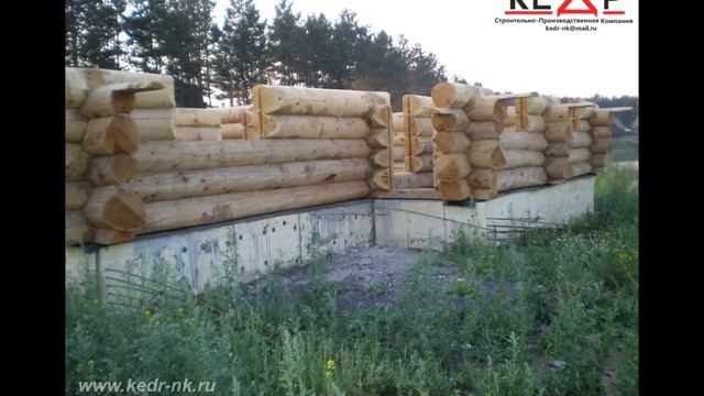 Сруб дома из кедра по канадской технологии . Дом под ключ. смотреть онлайн