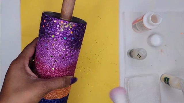 DIY Ombre Glitter Tumbler Giveaway - Sublimation Epoxy Tutorial смотреть онлайн