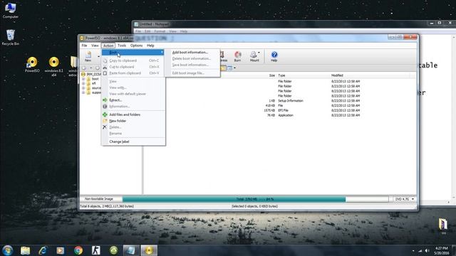 how to make WINDOWS 8.1 Bootable disk using POWERISO SOFTWARE смотреть онлайн