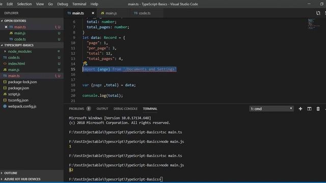 Typescript Refresher | array destructuring смотреть онлайн