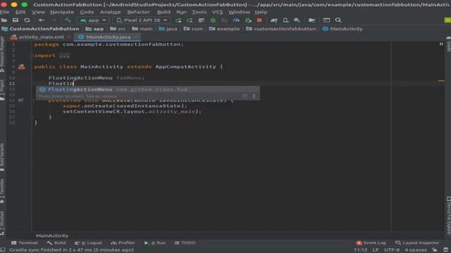 Expandable Floating Action Button | Floating Action Button Animation | Android Studio смотреть онлайн