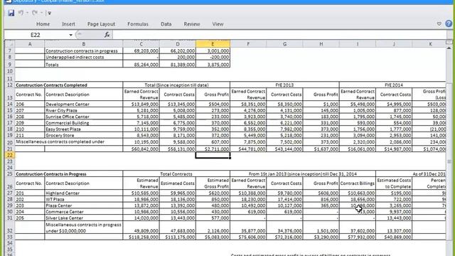 Creating An XBRL-Formatted WIP - Demo From DataTracks