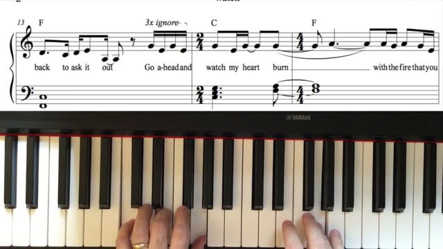 "watch" by Billie Eilish (with lyrics!)—Easy Piano Arrangement смотреть онлайн