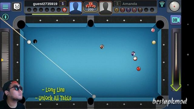 3d pool ball v 2.1.1.0 Long Lines AdFree unlock all tables смотреть онлайн