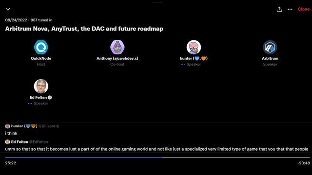 Arbitrum Nova, Anytrust, and more! Twitter Spaces by QuickNode смотреть онлайн