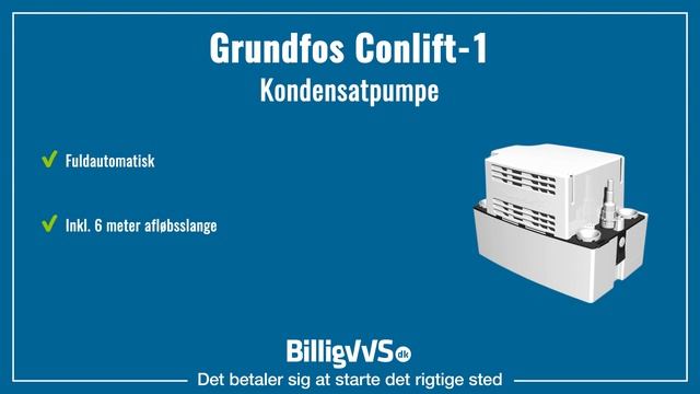 Grundfos Conlift-1 Kondensatpumpe | EAN: 5710626733828 смотреть онлайн