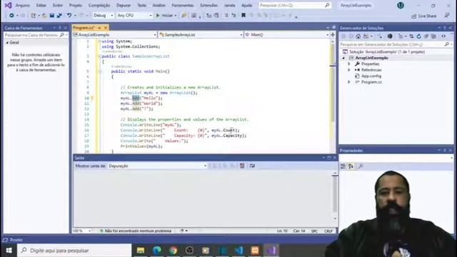 LP4EL - Arraylist Exemplo em C# смотреть онлайн