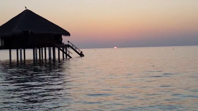 Мальдивы (Maldives). Красивый мальдивский закат)) Beautiful Maldivian Sunset))