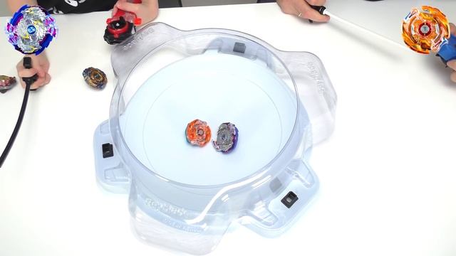 Beyblade Burst. Бейблэйд Берст игрушки Усиленный Blaze Ragnaruk против самых сильных волчков. смотреть онлайн
