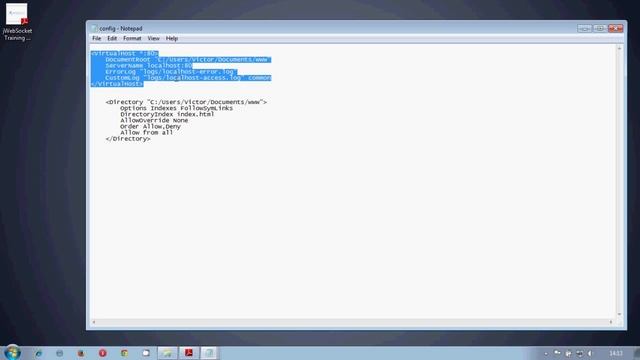 3.0- jWebSocket, Installing and Configuring Apache Server смотреть онлайн