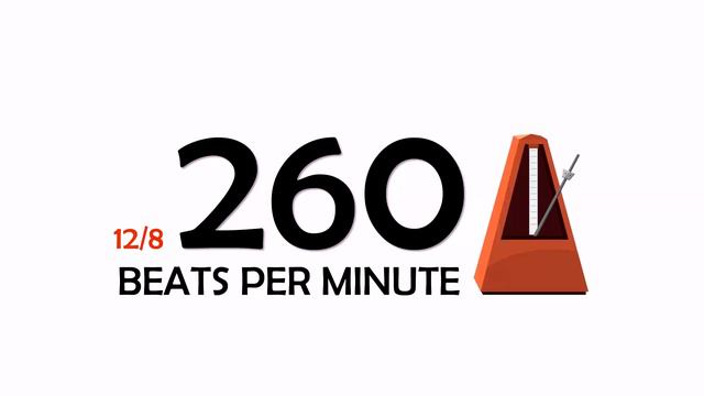 260 BPM 12/8 Metronome смотреть онлайн