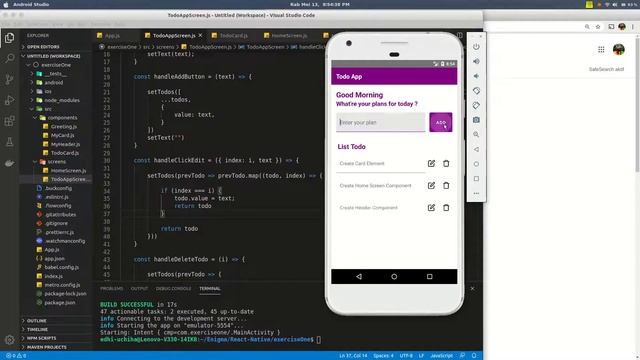 Todo App with React Native Paper смотреть онлайн