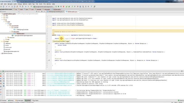 Spring Boot - Handling Interceptor смотреть онлайн