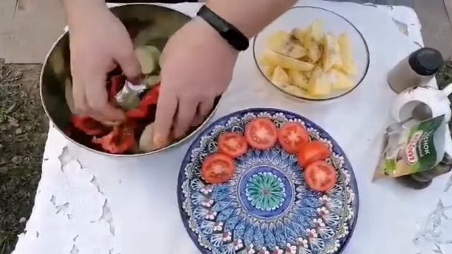 МЯСО с ОВОЩАМИ на ЁЛОЧКЕ в ТАНДЫРЕ смотреть онлайн