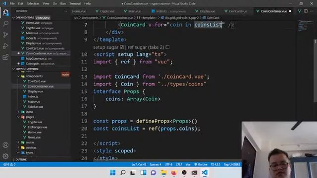 Building a cryptocurrency dashboard ( vue3, windicss , vite, rapid api ) смотреть онлайн