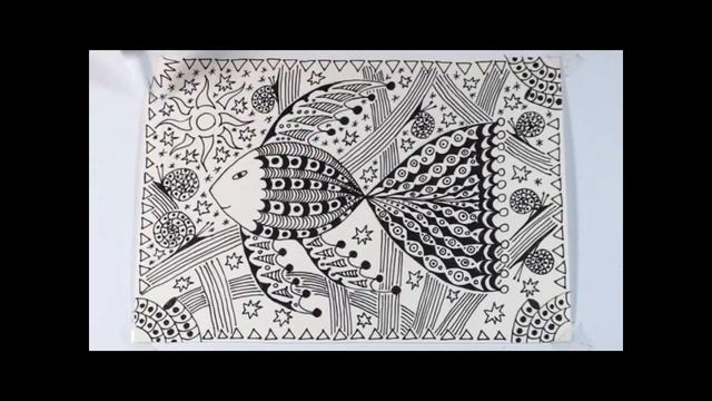 3 картины в технике "Мистическая графика гелевых ручек" смотреть онлайн