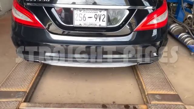 Mercedes CLS 550 4.7L TWIN TURBO:SIN SILENCIADOR Vs TUBOS RECTOS!