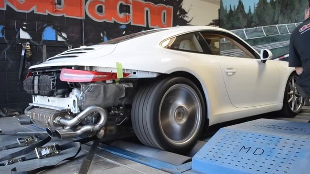 Porsche 991 Carrera S Dyno Test and Tune Exhaust Bypass Pipes смотреть онлайн
