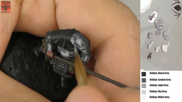 Painting a Mordor Orc helmet with the silver NMM technique смотреть онлайн