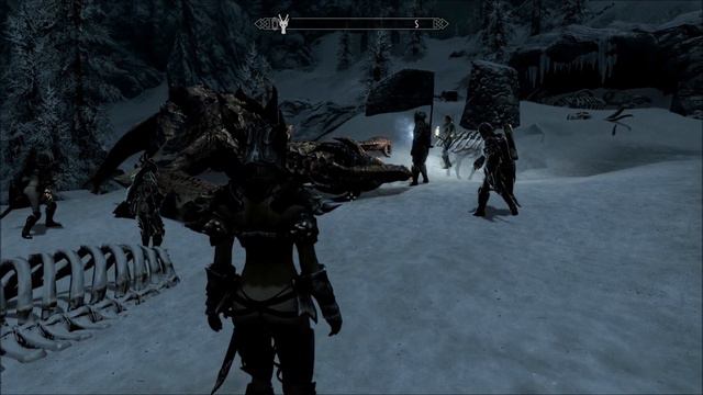 The Elder Scrolls V: Skyrim - маги жарят дракона. смотреть онлайн