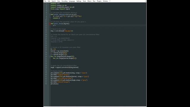 Digital Signal Processing - Basic implementation of a convolutional filter on a 2D input - part 1 смотреть онлайн